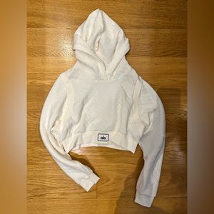 All Yoga - Cropped Hoodie - Color White - Never Worn